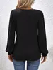ASKSA Femme T-shirt manches longues col carré Casual Voir les images du produit 5