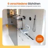 Goliving Verstellbarer Duschstuhl - Abnehmbare Arm- und Produktbild-Vorschau 4