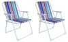 2er Campingstuhl Outdoor Klappstuhl Gartenstuhl Regenbogen Produktbild-Vorschau 1