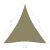 Tenda da sole in tessuto Oxford triangolare 5x7x7 m Beige Anteprima dell’immagine prodotto 13