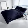 Bettwäsche Set Baumwolle Dunkelblau Renforce 240x220 cm Produktbild-Vorschau 5