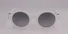 Exklusive Damen Sonnenbrille - Weiß, Runde Gläser, Produktbild-Vorschau 5