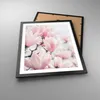 Gerahmtes Poster - Schwarzer Rahmen - Magnolie Blumen Rosa Produktbild-Vorschau 3