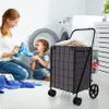 Chariot de magasinage COSTWAY TA10047DK, pliable, à Voir les images du produit 5