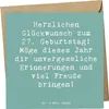 Mr. & Mrs. Panda Grußkarte Spruch 27. Geburtstag - Produktbild-Vorschau 1