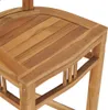 vidaXL Barhocker Teak Massivholz Produktbild-Vorschau 4