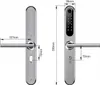 BOT Smart Griff TTLock H1 silber 72 mm Produktbild-Vorschau 7