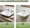 HOROW Lavabo in ceramica Lavabo da appoggio per il bagno Anteprima dell’immagine prodotto 3
