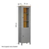 Homestyle4u Vitrine Highboard Kommode Wohnzimmerschrank Produktbild-Vorschau 3