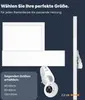 A marketing image showing a white infrared heating panel and a white thermostat. Produktbild-Vorschau