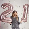 Folienballons Rosé 100cm Zahl 5 Zahlenballon zum 5-ten Produktbild-Vorschau 6