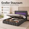 INONEFT Polsterbett 180x200cm mit LED und USB Typ-C, Produktbild-Vorschau 3