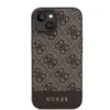 Guess Polyurethan4G Stripe MagSafe Case für iPhone 15 braun Produktbild-Vorschau 2