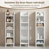 Badezimmerschrank schmales Badregal Weiß 20 x 20 x 80 cm Produktbild-Vorschau 6
