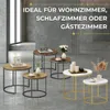 FORTENA  Couchtisch Set 2er Rund, Eiche Optik/Schwarz, Produktbild-Vorschau 10