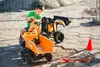 Tracteur FALK Case IH avec pelle rétro, orange, avec Voir les images du produit 18