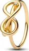 PANDORA Ring Größe 58, Unendlichkeitsknoten-Design, Gold, Produktbild-Vorschau 2