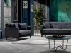 Schlafsofa Schlafcouch anthrazit 138 cm mit Bettkasten - Produktbild-Vorschau 2