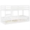 vidaXL Etagenbett Weiß 90x200 cm Massivholz Kiefer Produktbild-Vorschau 1