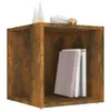 vidaXL Table d'appoint chêne fumé 33x33x34,5 cm Bois Voir les images du produit 11
