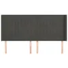 Kopfteil mit Ohren Dunkelgrau 163x16x118/128 cm Samt Produktbild-Vorschau 3