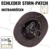 Buffalo Bill Herren Damen Western Cowboy Leder Hut in Braun Produktbild-Vorschau 5