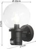 Konstsmide Nemi con applique BWM, nero, in plastica con Anteprima dell’immagine prodotto 4