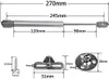 Gasstützstange 4er-Set, Hydraulikkraft 120N Für Schranktür Produktbild-Vorschau 2