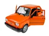 Welly FIAT 126p Arancione Scala 1:21 Modello in scala 24066 Anteprima dell’immagine prodotto 2
