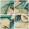 Bild auf Leinwand - Leinwandbild - 4 Teile - Aquarell Frau Produktbild-Vorschau 8