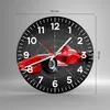 Wanduhr - Rund - Glasuhr - Formel F1 Auto Geschwindigkeit - Produktbild-Vorschau 3