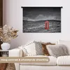 MuchoWow® Wandteppich Wandbehang Schwarz-Weiß-Foto einer Produktbild-Vorschau 2