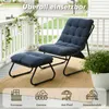 Fauteuil de détente LVHOM avec repose-pieds, fauteuil de Voir les images du produit 5