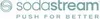 The image shows the Sodastream logo and tagline. Produktbild-Vorschau