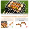 Lot de 10 brochettes en acier inoxydable, 55 cm, brochettes Voir les images du produit 5