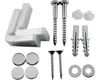 Duravit Befestigung 45x35mm, Abdeckkappen weiß/chrom Produktbild-Vorschau 1