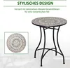 Outsunny Gartentisch Mosaiktisch rund Bistrotisch Produktbild-Vorschau 4