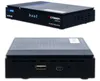 A product shot of a black media streaming box, shown from two angles. Produktbild-Vorschau