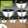 HI NATURE™ Juego de 6 Cuencos para Mezclar con Tapa – Bols Vista previa de la imagen del producto 3