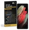 A product box for a screen protector next to a smartphone. Produktbild-Vorschau