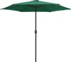 vidaXL Sonnenschirm mit Aluminium-Mast 270x246 cm Grün Produktbild-Vorschau 1