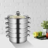 Dampftopf 5 Ebenen - Dampfgarer / Doppelkessel - 32 cm Produktbild-Vorschau 2