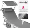 tectake® Chloé skládací lehátko 190 x 68 x 28 cm, s boční Náhled obrázku produktu 6