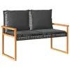 A product shot of a garden bench with cushions. Anteprima dell’immagine prodotto