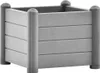vidaXL Záhradný zvýšený záhon PP Stone Grey 43x43x35 cm Náhľad obrázku produktu 1