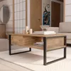 A living room scene with a coffee table as the main focus. Voir les images du produit