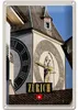 Blechschild Reise 20x30cm Zürich Kirchenuhr Gold Produktbild-Vorschau 1