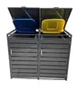Mülltonnenbox 2er pulverschicht - Mülltonnengarage- Produktbild-Vorschau 3