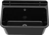 A black sink with a textured finish, shown from a front-facing, slightly elevated angle. Produktbild-Vorschau