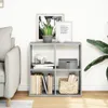 vidaXL Raumteiler-Bücherregal Grau Sonoma 69,5x29x69,5 cm Produktbild-Vorschau 3